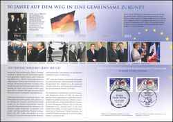 2013  Postamtliches Erinnerungsblatt - Deutsch-franzsische Zusammenarbeit