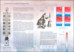 2014  Postamtliches Erinnerungsblatt - 300 Jahre Fahrenheit-Skala