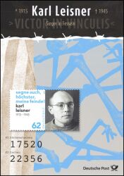 2015  Postamtliches Erinnerungsblatt - Karl Leisner