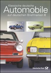 2016  Postamtliches Erinnerungsblatt - Klassische deutsche Automobile