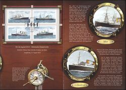 2010  Postamtliches Erinnerungsblatt - Historische Dampfschiffe