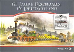 2010  Postamtliches Erinnerungsblatt - 175 Jahre Eisenbahn