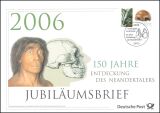 2006  Jubiläumsbrief  - Entdeckung des Neandertalers