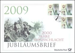 2009  Jubilumsbrief  - 2000. Jahrestag der Varusschlacht