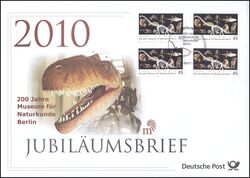 2010  Jubilumsbrief  - 200 Jahre Museum fr Naturkunde