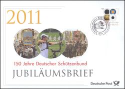 2011  Jubiläumsbrief  - 150 Jahre Deutscher Schützenbund