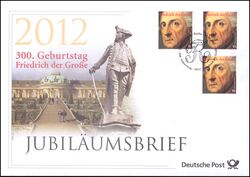 2012  Jubilumsbrief  - 300. Geburtstag von Friedrich dem Groen