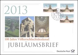 2013  Jubilumsbrief  - 100 Jahre Vlkerschlachtdenkmal