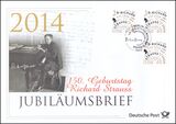 2014  Jubilumsbrief  - 150. Geburtstag von Richard Strauss