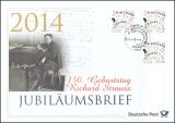 2014  Jubiläumsbrief  - 150. Geburtstag von Richard...