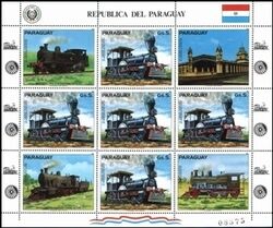Paraguay 1983  Lokomotiven