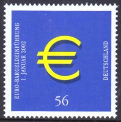 2002  Einführung der Euro-Münzen und Banknoten
