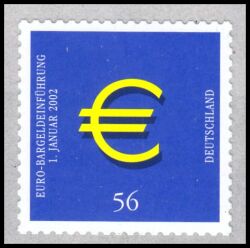 2002  Einführung der Euro-Münzen und Banknoten