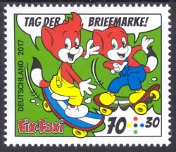 2017  Tag der Briefmarke: Comicfüchse Fix und Foxi