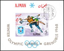 Ajman 1967  Olympische Winterspiele 1968 in Grenoble