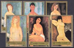 Fujeira 1972  Aktgemälde von Modigliani