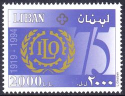 Libanon 1996  75 Jahre Internationale Arbeitsorganisation (ILO)