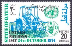 Qatar 1974  Tag der Vereinten Nationen - FAO