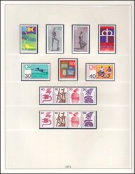 Sammlung BRD von 1970 - 1980 - postfrisch