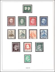 Sammlung BRD von 1951 - 1970 - gestempelt