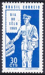 Brasilien 1969  Tag der Briefmarke