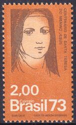 Brasilien 1973  100. Geburtstag der hl. Therese vom Kinde Jesu