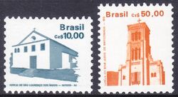 Brasilien 1987  Freimarken: Bauwerke