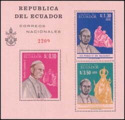 Ecuador 1966  Papst Paul VI.