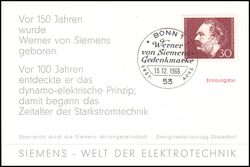 1966  150. Geburtstag von Werner von Siemens