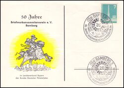 1956  50 Jahre Briefmarkensammlerverein Bamberg