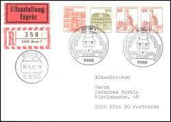 1982  Freimarken: Burgen und Schlösser