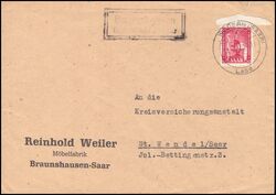 1950  Einzelfrankatur auf Brief