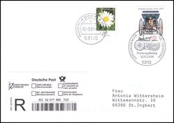 2009  Mischfrankatur auf R-Brief