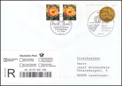2006  Mischfrankatur auf R-Brief
