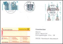 2001  Mischfrankatur auf R-Brief