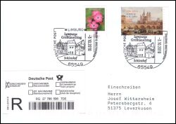 2010  Mischfrankatur auf R-Brief