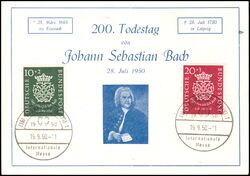 1950  200. Todestag von Johann Sebastian Bach