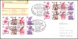 1998  Mischfrankatur auf Postkarte per Einschreiben