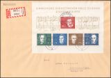 1961  Mischfrankatur auf Einschreibebrief