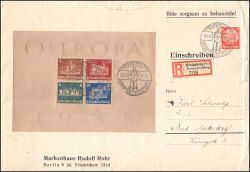 1935  Briefmarken-Ausstellung "OSTROPA"