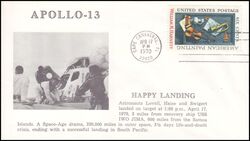 1970  Apollo 13 - Wasserung der Kommandokapsel