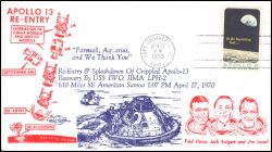 1970  Apollo 13 - Wasserung der Kommandokapsel