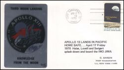 1970  Apollo 13 - Wasserung der Kommandokapsel