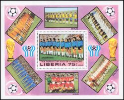 Liberia 1978  Fußball-Weltmeisterschaft in Argentinien - Block