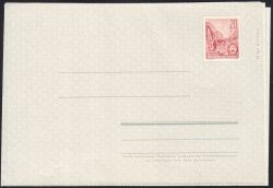 1957  Faltbrief - Wertstempel Stalinallee - a