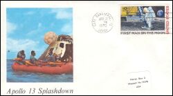 1970  Apollo 13 - Wasserung der Kommandokapsel
