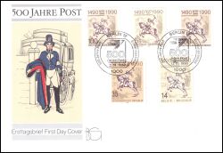 1990  500 Jahre Europäische Postverbindung - Sonderbumschlag