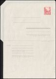 1957  Faltbrief - Wertstempel Stalinallee - a