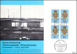 1976  Querverschub der Oberkasseler Rheinbrücke