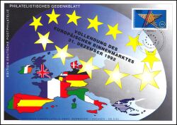 1992  Vollendung des Europäischen Binnenmarktes
